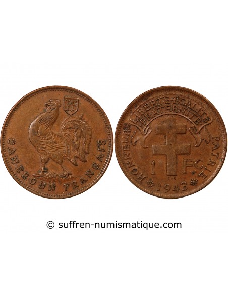 CAMEROUN - 1 FRANC 1943