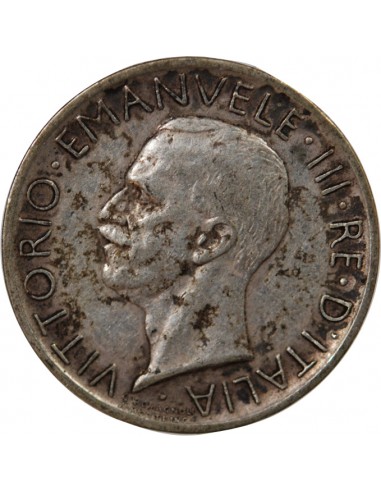 ITALIE, VICTOR-EMMANUEL III - 5 LIRE ARGENT 1929 R ROME