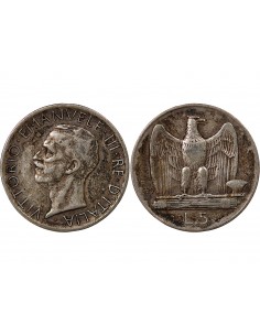 ITALIE, VICTOR-EMMANUEL III - 5 LIRE ARGENT 1929 R ROME 2
