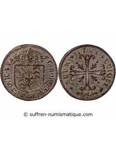SUISSE, PRINCIPAUTE DE NEUCHÂTEL, FREDERIC GUILLAUME II - 1/2 BATZEN 1793