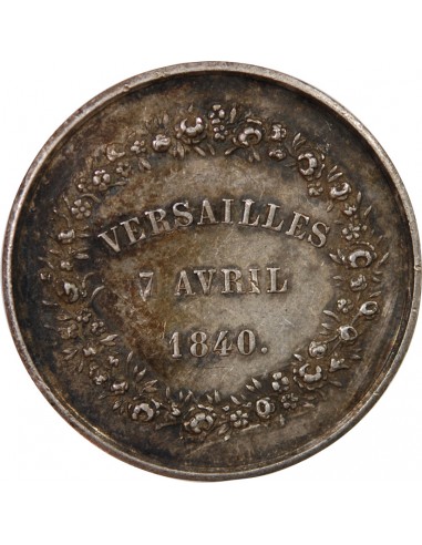 SOCIÉTÉ D'HORTICULTURE DE SEINE ET OISE  - JETON ARGENT 1840