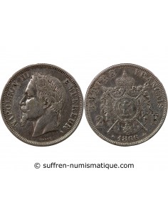 NAPOLEON III - 2 FRANCS ARGENT 1866 A PARIS