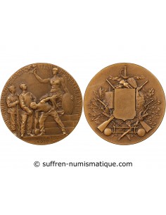 PRATIQUE DES EXERCICES VIRILS - MEDAILLE BRONZE - CURZAY 1910