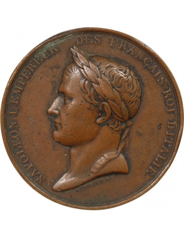 NAPOLEON I - MEDAILLE BRONZE - DUMAREST 1805