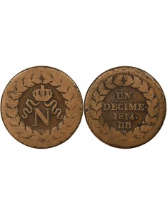 SIEGE DE STRASBOURG, NAPOLEON Ier - DECIME 1814 BB 2