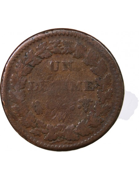 1 décime Cuivre AN 5 Lile
