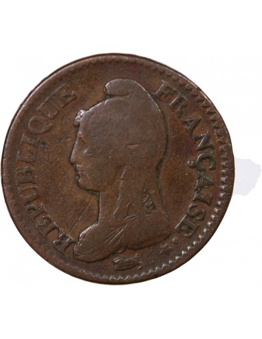 Décime Cuivre AN 5 Lile