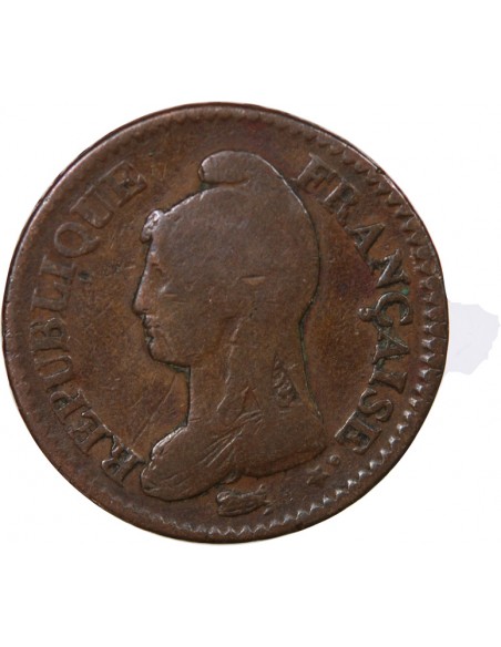1 décime Cuivre AN 5 Lile