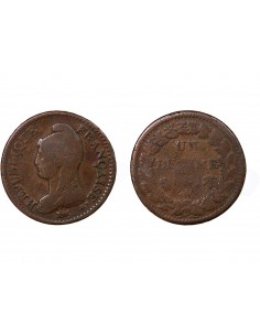 Décime Cuivre AN 5 Lile 2