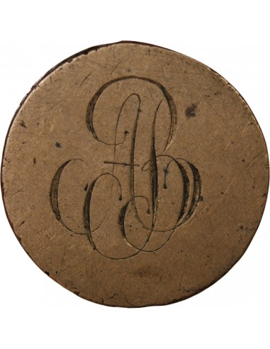 LOUIS XVI, CONSTITUTION - JETON MARIAGE A.B., MODULE 2 SOLS AU FAISCEAU 1791 A PARIS