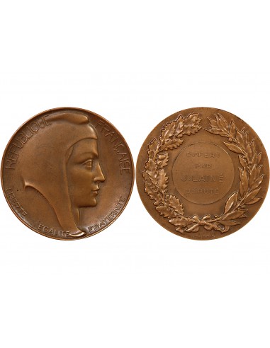 DEPUTE JULIEN LAINE, 1924-1928 - MEDAILLE BRONZE - H. DUBOIS