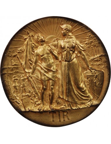 SOCIÉTÉ DE TIR, LA BERUGEOISE - MEDAILLE ARGENT DORE L. O. MATTEI - 1911