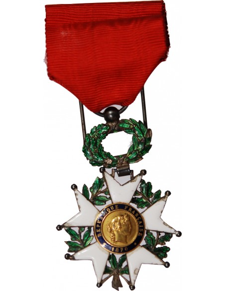CHEVALIER DE LA LEGION D'HONNEUR - MEDAILLE ARGENT - 1870