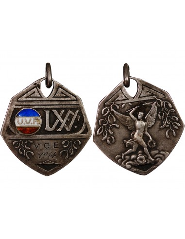 UNION VELOCIPEDE DE FRANCE - MEDAILLE ARGENT - 1914