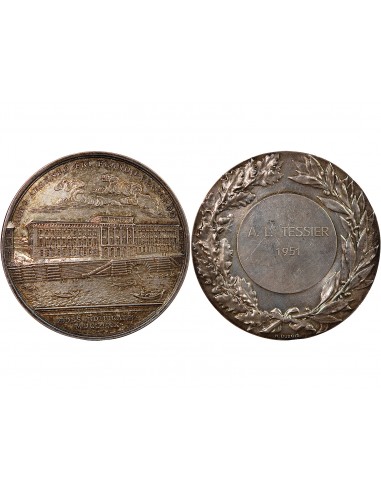 QUAI CONTI, MONNAIE DE PARIS - MEDAILLE ARGENT - 1951, DISTRIBUE A TESSIER
