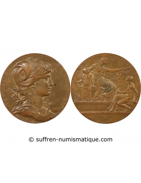 EXPOSITION UNIVERSELLE PARIS 1889 - MEDAILLE BRONZE
