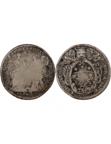 ETATS PONTIFICAUX, PIE VI - TESTON 1786 AN XII