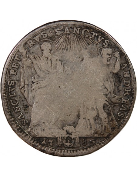 ETATS PONTIFICAUX, PIE VI - TESTON 1786 AN XII