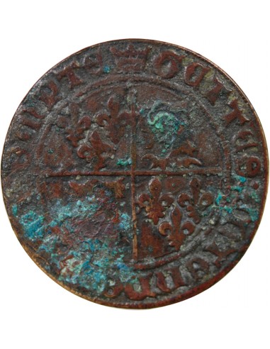 DAUPHINÉ – JETON DE COMPTE LAITON, XVe SIECLE