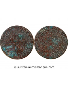 DAUPHINÉ – JETON DE COMPTE LAITON, XVe SIECLE