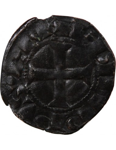PHILIPPE III / IV - DENIER TOURNOIS à l'O rond 1280 / 1310