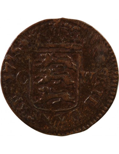 DANEMARK, FREDERIC IV - 2 SKILLING DANSKE 1715 CW COPENHAGUE