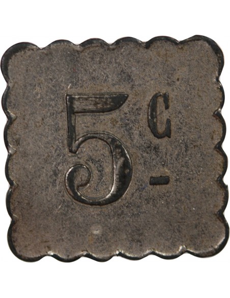 NECESSITE, TRAMWAYS DE NANTES - 5 CENTIMES ZINC NICKELE - NON COMPOSTE