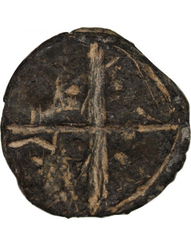 MÉREAU MEDIEVAL PLOMB - 3 DENIERS