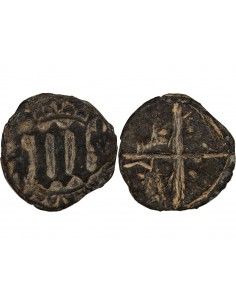 MÉREAU MEDIEVAL PLOMB - 3 DENIERS 2