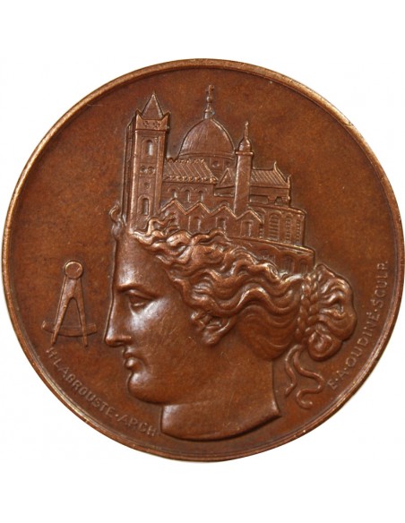 1 médaille Cuivre Poinçon Corne (après 1879)