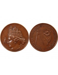 1 médaille Cuivre Poinçon Corne (après 1879) 2