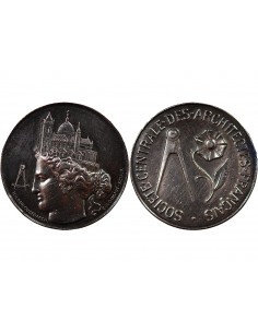 SOCIETE CENTRALE DES ARCHITECTES - MEDAILLE ARGENT - E. A. OUDINE 2