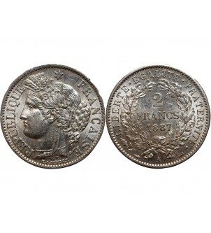 CERES - 2 FRANCS 1887 A PARIS 2