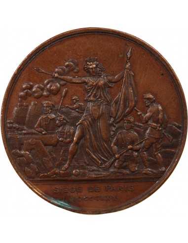 LA COMMUNE, SIEGE DE PARIS – JETON DE PRESENCE 1870, C. VANDENBORRE