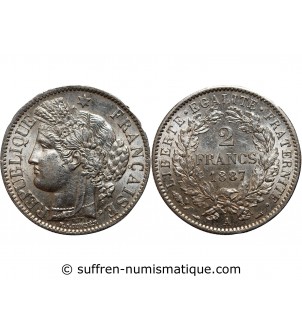 CERES - 2 FRANCS 1887 A PARIS
