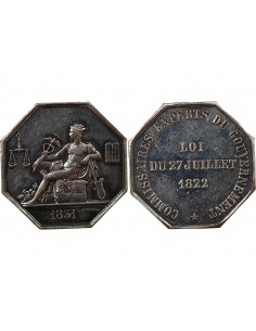 COMMISSAIRES EXPERTS DU GOUVERNEMENT - JETON ARGENT 1831 2