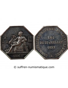 COMMISSAIRES EXPERTS DU GOUVERNEMENT - JETON ARGENT 1831