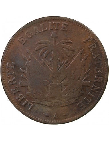 HAITI - 2 CENTIMES 1894 A PARIS