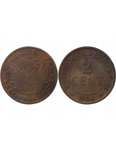 HAITI - 2 CENTIMES 1894 A PARIS 2