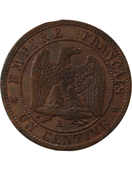NAPOLEON III - 1 CENTIME TETE NUE - 1854 A PARIS
