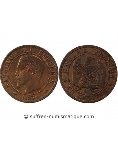 NAPOLEON III - 1 CENTIME TETE NUE - 1854 A PARIS
