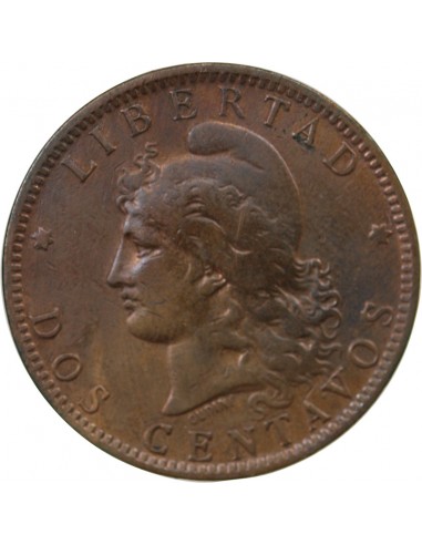 Argentine 2 centavos Bronze 1896