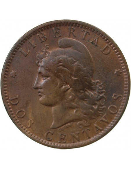 Argentine 2 centavos Bronze 1896