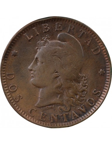 Argentine 2 centavos Bronze 1892