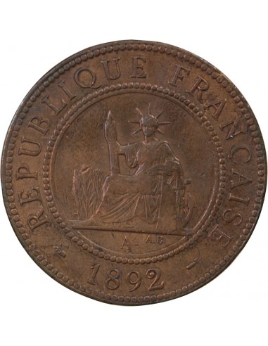 INDOCHINE FRANCAISE - 1 CENTIME 1892 A PARIS