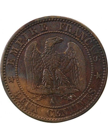 NAPOLEON III - 2 CENTIMES TETE NUE 1855 A PARIS - ANCRE