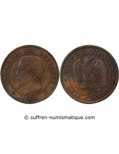 NAPOLEON III - 2 CENTIMES TETE NUE 1855 A PARIS - ANCRE