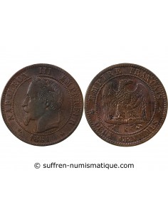 NAPOLEON III - 2 CENTIMES 1861 TETE LAUREE - K BORDEAUX