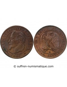 NAPOLEON III - 2 CENTIMES TETE LAUREE - 1861 K BORDEAUX