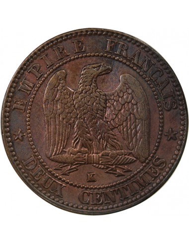 NAPOLEON III - 2 CENTIMES TETE NUE 1856 K BORDEAUX